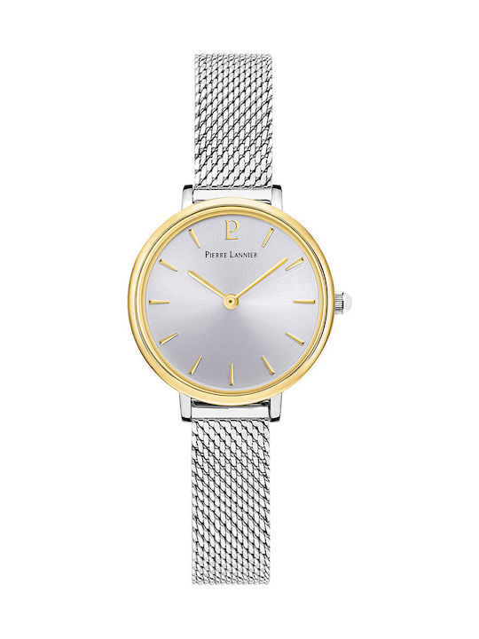 Pierre Lannier Nova Watch with Silver Metal Bracelet