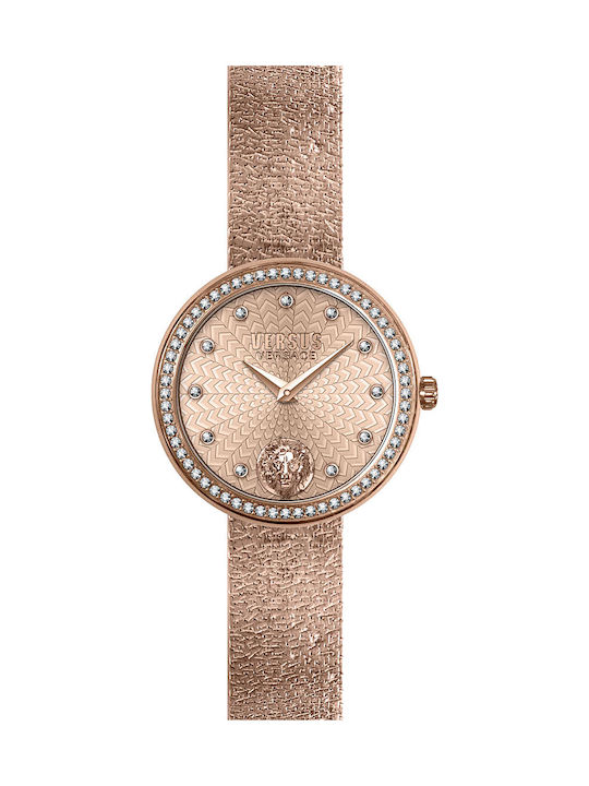 Versus by Versace Lea Women's Watch with Pink Gold Metal Bracelet