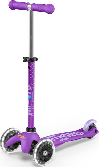 Micro Kids Scooter Mini Deluxe LED 3-Wheel for 2-5 Years Purple