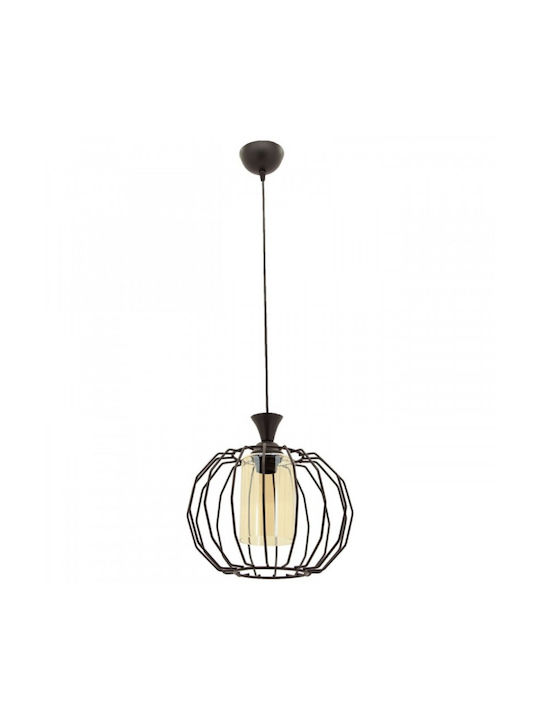 Klikareto Petek Pendant Light Black Grid with Socket E27 30cm