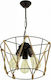Klikareto Ayben Pendant Light Black with Rope for Socket E27 35x65cm
