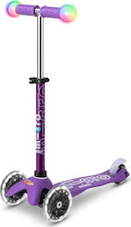 Micro Kids Scooter Mini Deluxe Magic LED 3-Wheel for 2-5 Years Purple