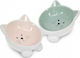 Navaris Ceramic Bowl Food & Water for Dog & Cat...