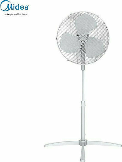 Midea Ventilator Oρθοστάτης 40W Lüfterdurchmesser 40cm Weiß