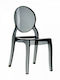 Elizabeth Kitchen Polypropylene Chair Black Transparent 47x50x90cm 32.0018