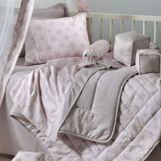 Down Town Home Cotton Baby Quilt BS775 95x145cm Pink