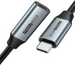 Cabletime CMCM60 USB 3.0 Cable USB-C male - USB-C female Γκρι 0.5m