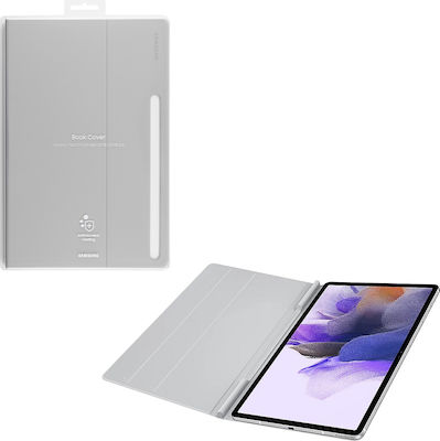 Samsung Cover Flip Cover Piele artificială Light Gray (Galaxy Tab S7+) EF-BT730PJEGEU