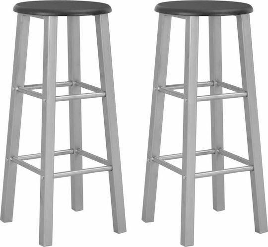 Табуретка Бар Дърво Silver 2бр 30x30x70бр
