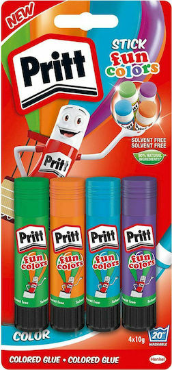 Pritt Лепило Стик Fun Colors за Хартия 4бр 10гр Без разтворители