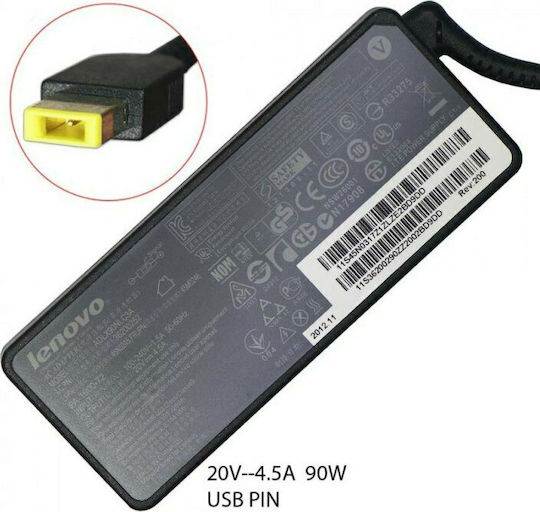 Lenovo Laptop Charger 90W 20V 4.5A for Lenovo with Detachable Power Cable