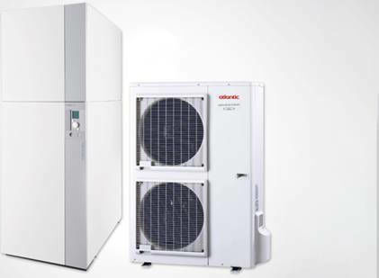 Atlantic Alfea Hybrid Duo Oil A.I. 6 Wärmepumpe 6kW Einphasig 80°C Teilen