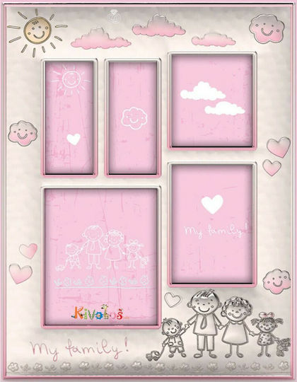 Slevori Cadru de poze pentru copii Multi Argint Pink