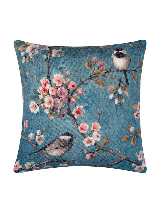 Silk Fashion Ks0032 Decorative Pillow Case Blue L45xH45cm