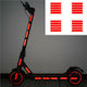 Reflectoare Pentru Scuter Electric Set Reflectoare Autocolante Xiaomi M365 20 Bucăți Roșii Xiaomi În Culoare Roșie