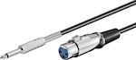 Powertech Cablu XLR de sex feminin - 6,3 mm de sex masculin Negru 5m (CAB-V035)