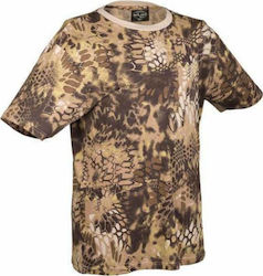 Mil-Tec Κοντομάνικο T-shirt Στρατού 100% Βαμβακερό σε Καφέ Χρώμα Mandra Tan