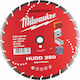 Milwaukee Speedcross Diamond Discs HUDD Cutting Disc Construction Materials Hole Diameter 350mm 1pcs