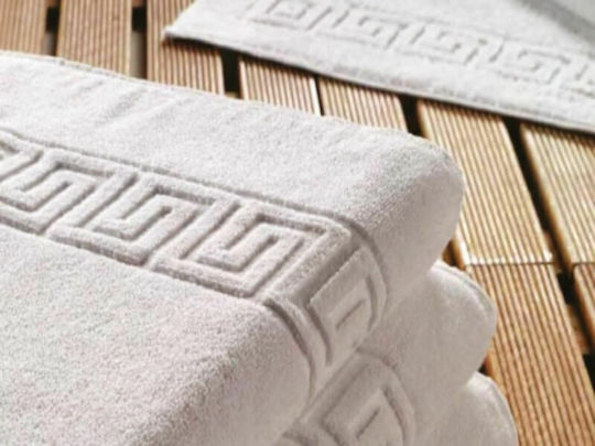 Meander Hotel Bathroom Towel 140x70cm White Meander Weight 600gsm