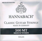 Hannabach Πλήρες Σετ Nylon Χορδών για Κλασική Κιθάρα 500 Student Classic Medium