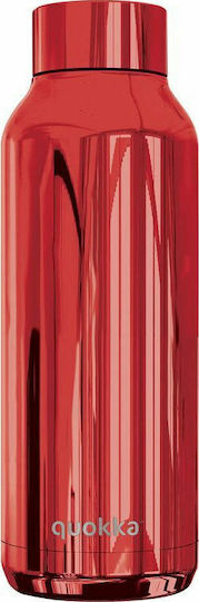 Quokka Steel Solid Bottle Thermos Stainless Steel BPA Free 510ml Red with Mouthpiece