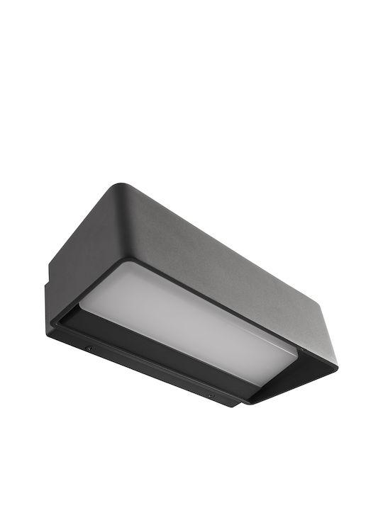 Viokef Etanșă Aplica de Perete pentru Exterior IP65 cu Led Încorporat Neagră