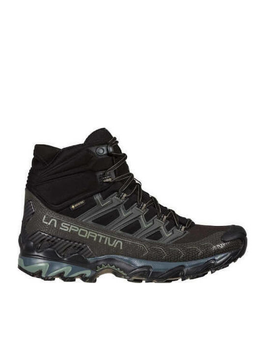 La Sportiva Ultra Raptor II Mid GTX Männer Wanderschuhe Wasserdicht mit Gore-Tex-Membran Schwarz
