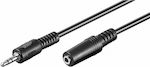 ATC 3.5mm male - 3.5mm female Cable Black 5m (02.008.0044)