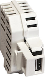 Aca Modys Walled Power Socket with 1 USB Port W...
