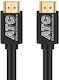 ATC HDMI 2.0 Premium High Speed 4K 60Hz HDR Cable HDMI male - HDMI male 5m Μαύρο