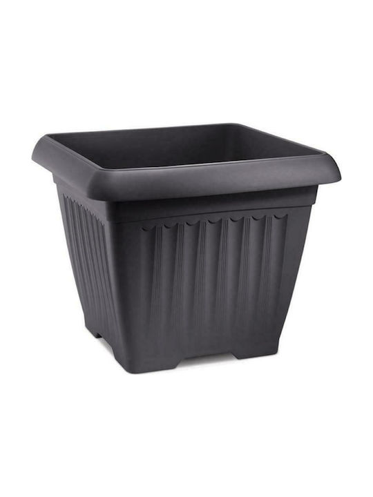 Plastona Corfu 750 Flower Pot 50x41cm in Black Color 10.04.0750C