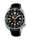 Seiko Prospex Land Tortoise Men's Watch 42.4mm Chronograph Battery with Black Leather Strap