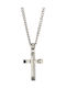 Visetti Men's Cross from Steel with Chain