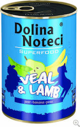 Dolina Noteci Superfood Umedă pentru Câini Câine cu Miel și Vițel în Conservă 1 x 800gr.