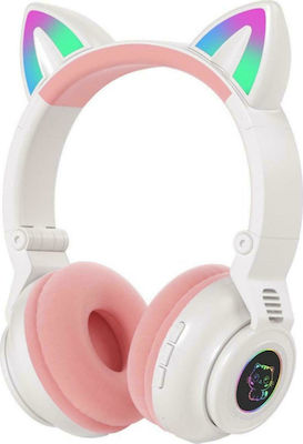 STN26 Wireless/Wired On Ear Headphones Whitά