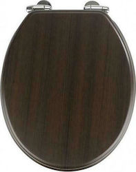 Wenko WC Καπάκι Λεκάνης Soft Close Ξύλινο 35.5x42.5cm Καφέ