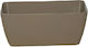 Miltoplast Naxos Planter Box Plastic Gri 60x20x16cm.