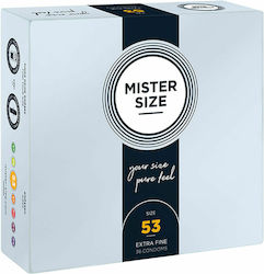 Mister Size Προφυλακτικά Extra Fine Size 53mm 36τμχ 53mm Natural