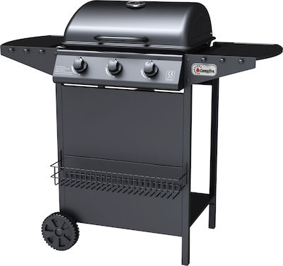 Campfire Gasgrill Grillrost 49cmx37cmcm mit 3 Brenner Brennern