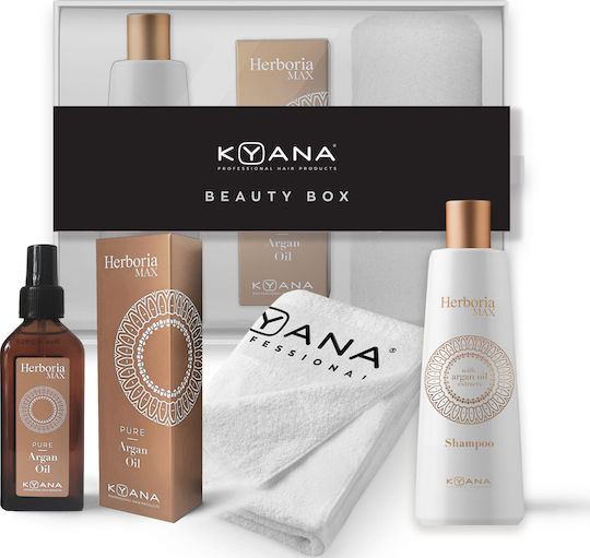Kyana The Power of Argan Σετ Περιποίησης Μαλλιών Αναδόμησης & Θρέψης με Σαμπουάν & Λάδι 3τμχ