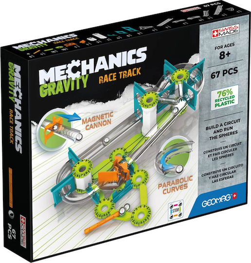 Geomag Μαγνητικό Παιχνίδι Κατασκευών Mechanics Gravity Race Track για Παιδιά 8+ Ετών