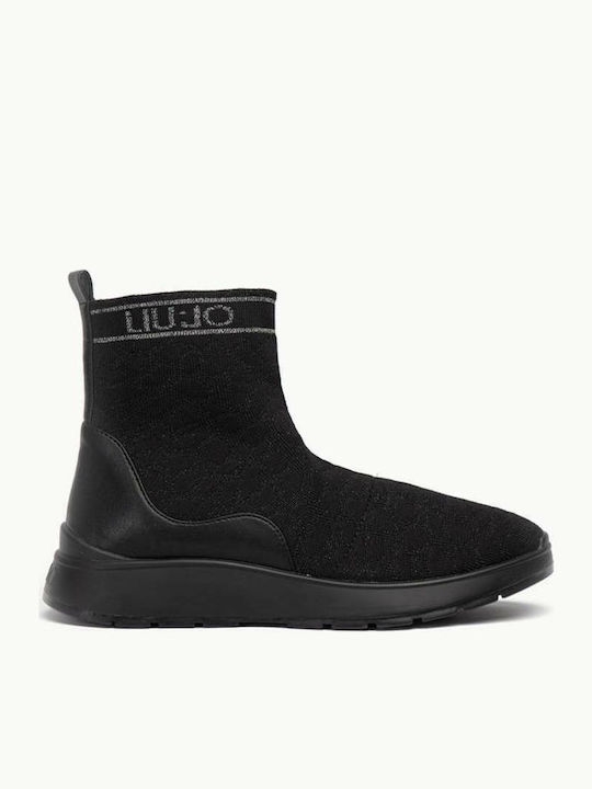 Liu Jo Asia 08 Mid Chunky Ankle Boots with Sock...