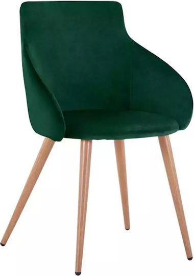 Ivy Dining Room Velvet Armchair Cypress 55x55x80cm