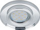 Trio Lighting Pirin Кръгла Стъкло Вграден Спот с Патрон GU10 Сребрист 1бр