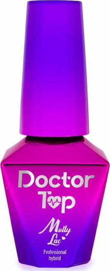 Molly Lac Doctor No Wipe Top Coat για Ημιμόνιμα Βερνίκια 10ml