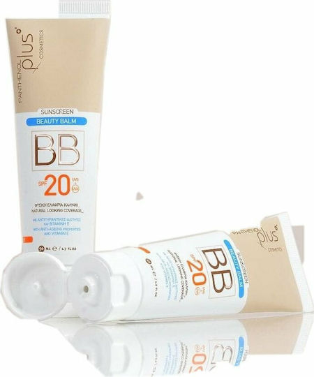 Panthenol Plus Sunscreen Beauty Balm Αντηλιακή Κρέμα Προσώπου SPF20 με Χρώμα 50ml