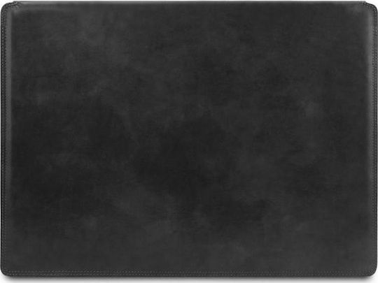 Tuscany Leather Σουμέν Διπλό Δερμάτινο Μαύρο 50x40cm