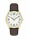 Timex Easy Reader Women's Watch with Brown Leather Strap