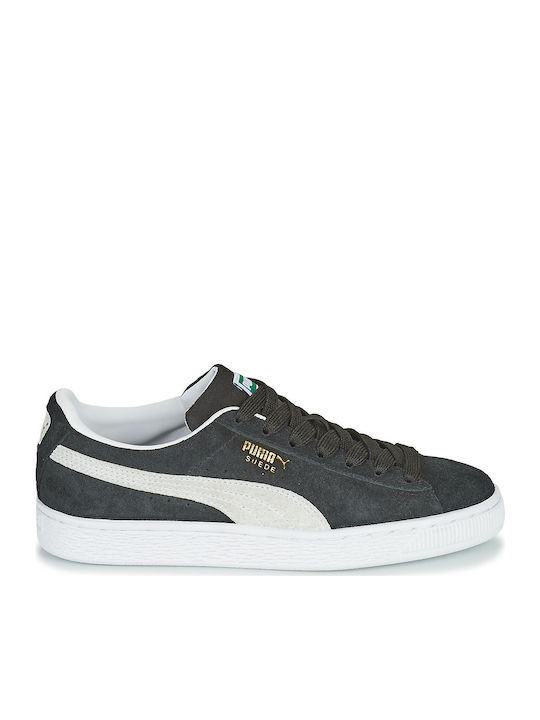 Junior Puma Suede Trainer - Black / White, 396577_02