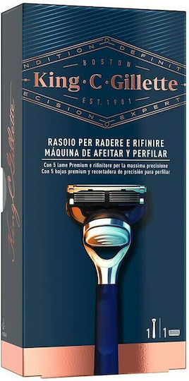 Gillette King C Shave & Edging Бръсначка с Резервна глава 5 остриета